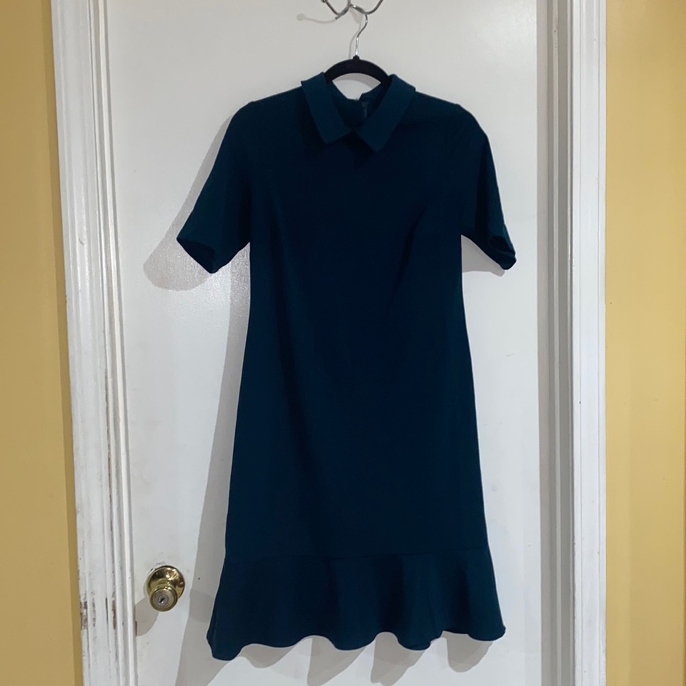 Teal midi dress